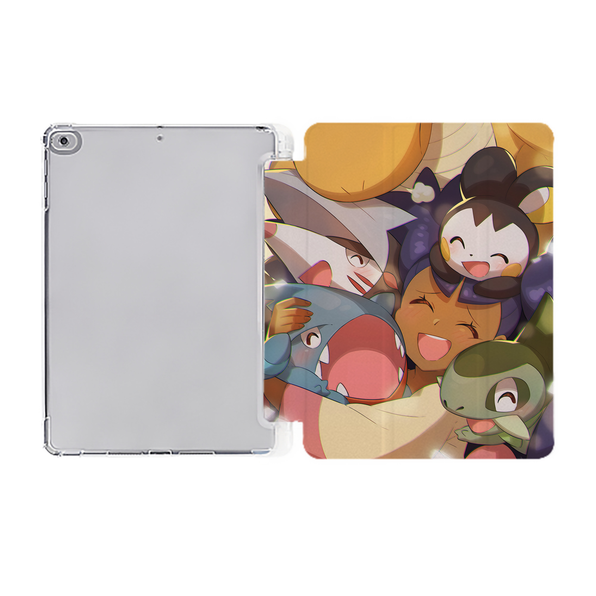（画像用） ポケットモンスター Pokémon IPad ケース ペン収納付き 三つ折りスタンド PUレザー×シリコン 対応機種9.5/10.5/10.9インチ